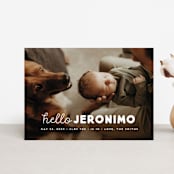 "meet me" - Birth Announcements in Cloud by Snow and Ivy - Front