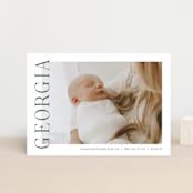 "The Chic Side" - Birth Announcements in Ink by Carolyn MacLaren - Front