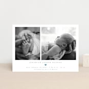 "Effortless" - Birth Announcements in Sky by Emily Sabol Goss - Front