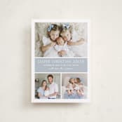 "Color Block" - Birth Announcements in Bluebell by Vanessa Doyle - Front