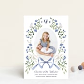 "Floral Forest Friends" - Birth Announcements in Bluebell by Alice Nelen - Front