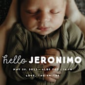 "meet me" - Birth Announcements in Cloud by Snow and Ivy - Detail