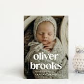 "The simplest" - Birth Announcements in Salt by Lea Delaveris - Front