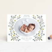 "Spring Blooms" - Birth Announcements in Daffodil by Alice Nelen - Front