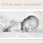 "Classical" - Birth Announcements in Cream by Hooray Creative - Detail
