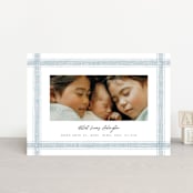 "Beach Linen" - Birth Announcements in Cloud by Kelly Schmidt - Front