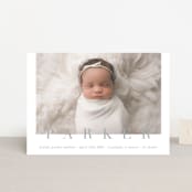 "classic baby" - Birth Announcements in Cement by Sara Hicks Malone - Front
