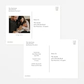 "Twinsies" - Birth Announcements in Slate by Hooray Creative - Back of Card Options