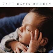 "Simple name" - Birth Announcements in Cobalt by Stacey Meacham - Detail