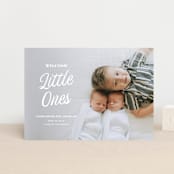 "Vintage" - Birth Announcements in Bunny by Sarah Cohn - Front