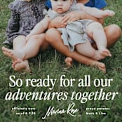 "Together" - Birth Announcements in Cloud by Erin L. Wilson - Detail