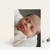 "Written Whimsy" - Birth Announcements in Snow by Lauren Chism - Front