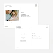 "Wiggle Worm" - Birth Announcements in Peach Sherbet by Lauren Chism - Back of Card Options