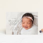 "Type Mix" - Birth Announcements in Ink by Carolyn MacLaren - Front