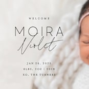 "Type Mix" - Birth Announcements in Ink by Carolyn MacLaren - Detail