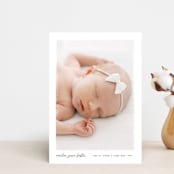 "Edgy" - Birth Announcements in Snow by Pixel and Hank - Front