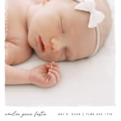 "Edgy" - Birth Announcements in Snow by Pixel and Hank - Detail