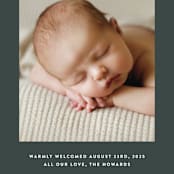 "headline" - Birth Announcements in Hunter by JoAnn Jinks - Detail