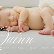 "elegant name" - Birth Announcements in Owlet by Jackie Crawford - Detail