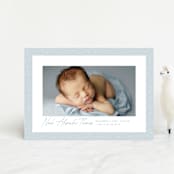 "Corduroy" - Birth Announcements in Sky by Lea Delaveris - Front
