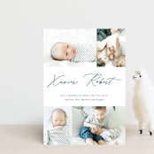 "Modern scribe" - Birth Announcements in Lake by Stacey Meacham - Front