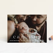 "Classically Stated" - Birth Announcements in Sugar by Sara Hicks Malone - Front