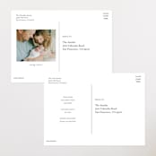 "Border" - Birth Announcements in Shadow by Kasia Labocki - Back of Card Options