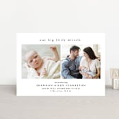 "Big little miracle" - Birth Announcements in Puddle by Lea Delaveris - Front