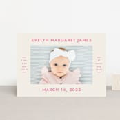 "present perfect" - Birth Announcements in Peony by Megan Davis - Front