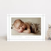 "Soft plaid" - Birth Announcements in Cement by Stacey Meacham - Front