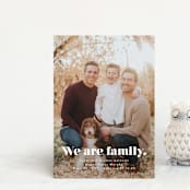 "We Are Family" - Birth Announcements in Cotton by Corinne Malesic - Front