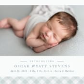 "Checked" - Birth Announcements in Sky by Lea Delaveris - Detail