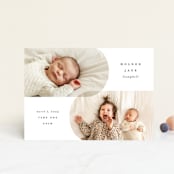 "Overlap" - Birth Announcements in Stone by Brianne Larsen - Front