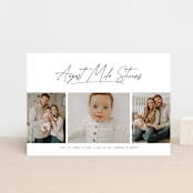"Me times three" - Birth Announcements in Cloud by Lea Delaveris - Front