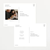 "Take Shape" - Birth Announcements in Snow by Lauren Chism - Back of Card Options