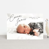 "On The Horizon" - Birth Announcements in Obsidian by Kaydi Bishop - Front