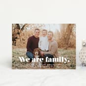 "We Are Family" - Birth Announcements in Cotton by Corinne Malesic - Front