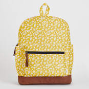"Sunny Floral" - Backpack in Sunshine by Adrienne Davis - Without Personalization