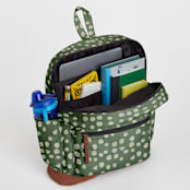 "Lazy Daisy" - Backpack in Sage by Jessie Steury - Interior with Laptop Sleeve & Pocket
