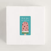 "Last Splash Pool Party" - Wedding Favor Stickers in Petal by Becky Nimoy - In Use