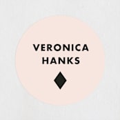"Wife of the Party" - Wedding Favor Stickers in Blush by Baumbirdy - Front