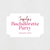 "vintage cake" - Wedding Favor Stickers in Rosebud by Cass Loh - Front