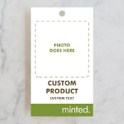 "Portrait" - Wedding Favor Tags in Charcoal by Minted - Front