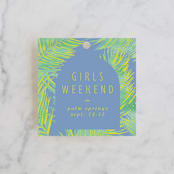 "botanical beach" - Wedding Favor Tags in Palm by Baumbirdy - Front