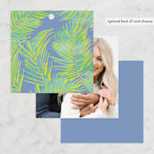 "botanical beach" - Wedding Favor Tags in Palm by Baumbirdy - Back of Card Options