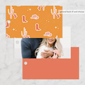 "Nash Bash" - Wedding Favor Tags in Coral by Cindy Reynolds - Back of Card Options