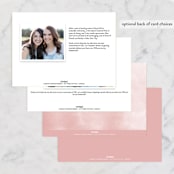 "Will You...?" - Bridesmaid Cards in Blush by Olivia Goree - Back of Card Options
