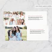 "Will You...?" - Bridesmaid Cards in Blush by Olivia Goree - Interior Options