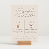 "Classic Cocktails" - Bar Signs in Cosmo by Erica Krystek - In Use