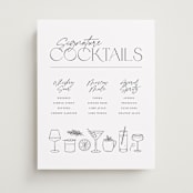 "Libations" - Bar Signs in Moon by Kristen Smith - Front